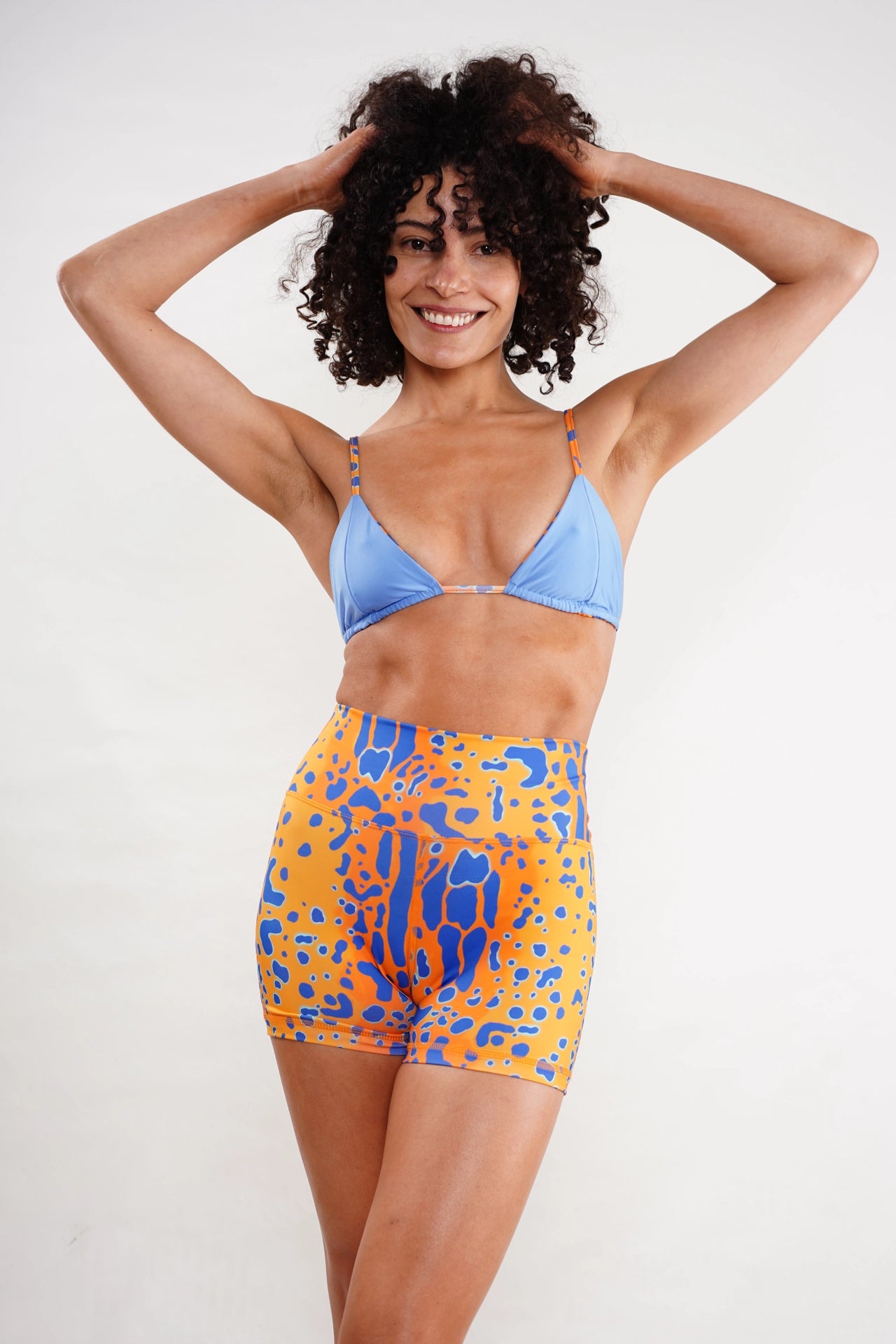 BIKER CORTO RANA NARANJA